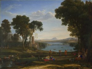 Landskap med Isaks och Rebeckas bröllop, 1648 av Claude Lorrain