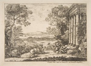 Merkurius och Argus, 1662. av Claude Lorrain