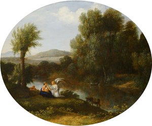 Vila under flykten till Egypten av Claude Lorrain
