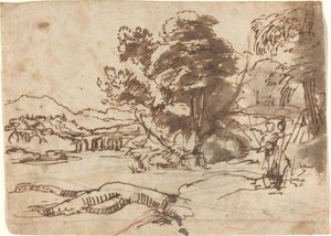 Flodlandskap av Claude Lorrain