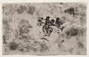 Studie av en sittande kvinna och andra skisser av Claude Lorrain