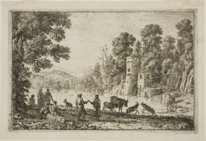 Dansen på flodstranden av Claude Lorrain