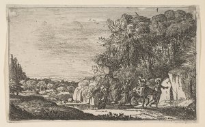 Flygningen till Egypten, ca. 1630-31. av Claude Lorrain
