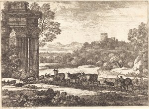 Flocken återvänder i stormigt väder av Claude Lorrain