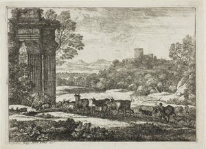 Flocken återvänder i stormigt väder av Claude Lorrain