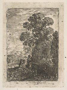 Herden och herdinnan, ca. 1630. av Claude Lorrain