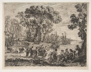 Europas våldtäkt, 1634. av Claude Lorrain