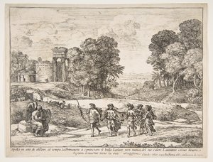 Tid, Apollo och årstiderna, 1662. av Claude Lorrain