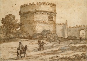 Cecilia Metellas grav, 1669 av Claude Lorrain