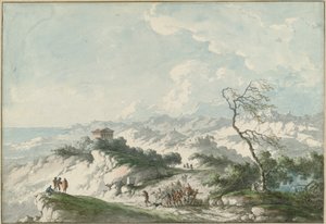 Andra utsikten över Agrigentos landsbygd av Claude Louis Chatelet