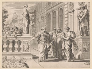 Allegori för att hedra Collegio Romano av Claude Mellan
