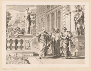 Allegori för att hedra Collegio Romano av Claude Mellan
