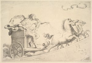 Allegori till Ludvig XIV:s ära. av Claude Mellan