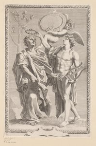 Apollo kröner Publius Vergilius Maro Titelsida för: Publius Virgilius Maro, Publius Virgilius Maronis Opera, 1641 av Claude Mellan