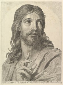 Byst av den vuxne Kristus av Claude Mellan