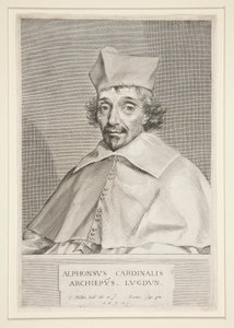 Kardinal Alphonse de Plessis de Richelieu (bror till den berömda kardinalen) av Claude Mellan