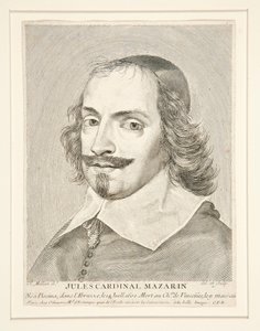 Kardinal Jules Mazarin (1602-1661) av Claude Mellan