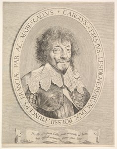 Karl I av Créquy, hertig av Lesdiguières, 1633. av Claude Mellan