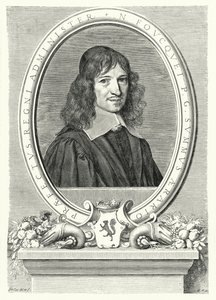 Nicolas Fouquet, finansintendent i Frankrike under Ludvig XIV (gravyr) av Claude Mellan