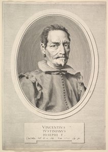 Porträtt av Vincenzo Giustiniani, 1631. av Claude Mellan