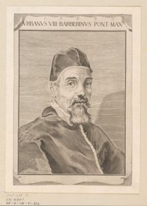 Porträtt av Urban VIII av Claude Mellan