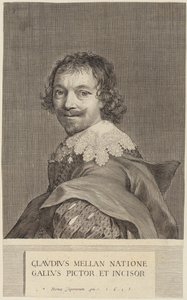 Självporträtt av Claude Mellan av Claude Mellan