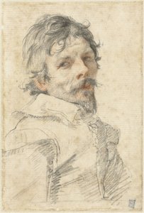 Självporträtt, ca. 1640. av Claude Mellan