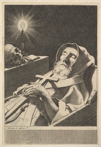 St Francis de Paul. av Claude Mellan