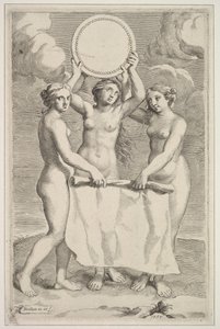 De tre nåderna, 1659. av Claude Mellan
