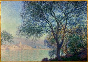 Antibes, utsikt över Salis-målningen av Claude Monet (1840-1926) 1888. Dim. 0,65 x 0,92 m. Privat samling av Claude Monet