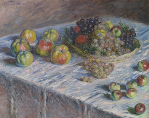 Äpplen och vindruvor av Claude Monet