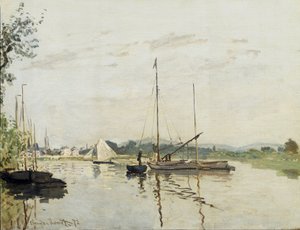 Argenteuil - olja på duk av Claude Monet