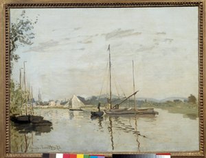 Argenteuil-målning av Claude Monet (1840-1926) 1872 sön. 0,5x0,65m Paris, Musee d