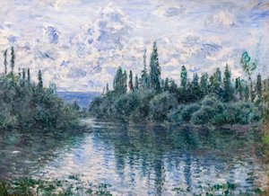 Arm of the Seine nära Vetheuil, ca. 1878 (olja på duk) av Claude Monet