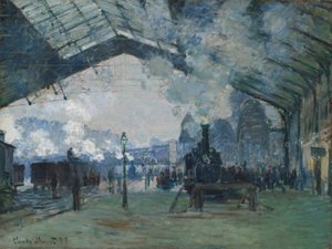 Ankomst av Normandietåget, Gare Saint-Lazare av Claude Monet