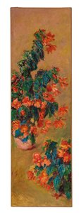 Röda azaleor i krukväxt, 1883 av Claude Monet