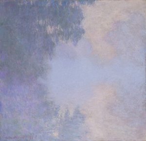 Seine-gren nära Giverny Mist, 1897. av Claude Monet