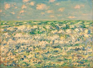 Brytande vågor av Claude Monet