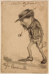 Karikatyr av Henri Cassinelli ("Rufus Croutinelli") av Claude Monet