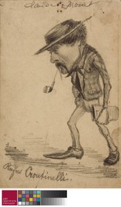 Karikatyr av Henri Cassinelli av Claude Monet