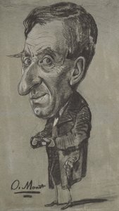 Karikatyr av en man med en snusdosa, ca 1858 av Claude Monet