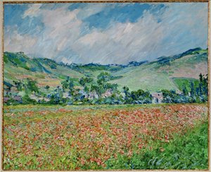 Vallmofält (olja på duk) av Claude Monet