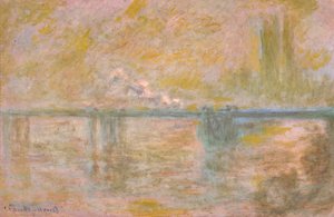 Charing-Cross Bridge i London, ca 1902 (olja på duk) av Claude Monet