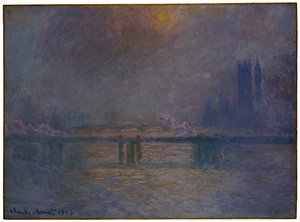 Charing Cross Bridge, Themsen, 1900-03 av Claude Monet