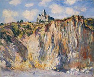 Kyrka i Varengeville, Morgon, 1882 av Claude Monet