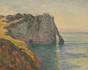 Cliff och Porte dAval, 1885. av Claude Monet