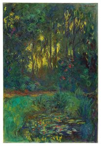 Hörn av Näckrosdammen, c.1918-19 av Claude Monet