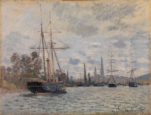 Seinen vid Rouen av Claude Monet