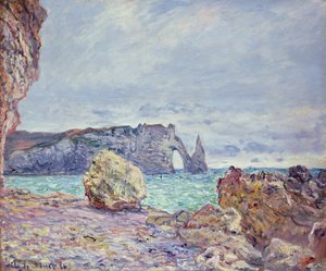 Etretat, stranden och Porte d