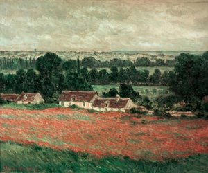 Vallmofält, Giverny av Claude Monet